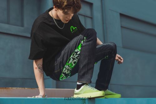 Razer הדפס evisu daicock עם ג'ינס בהתאמה לגזר רקמה #2017 VZ2D4V192 לבוש צבע אחד