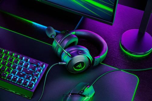 Razer kraken v3 hypersense VZ2D4V95 אודיו למשחקים צבע אחד