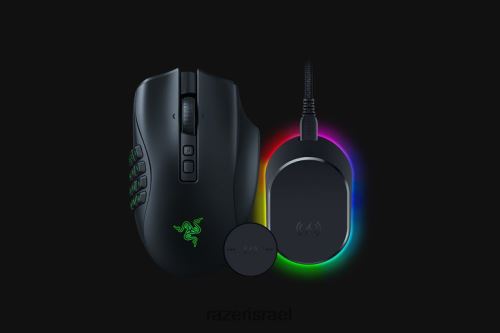 Razer חבילת naga v2 pro + mouse dock pro VZ2D4V44 עכברים צבע אחד